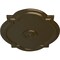 Ekena Millwork Waltz Ceiling Medallion (Fits Canopies up to 4 1/2"), Hand-Painted Brass, 21 1/4"W x 17 3/8"H x 1"P CM21WABRS - alternate 3